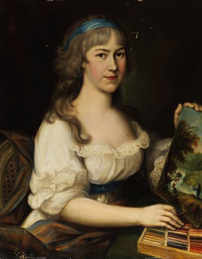 Ritratto di una giovane pittrice da Anonymous